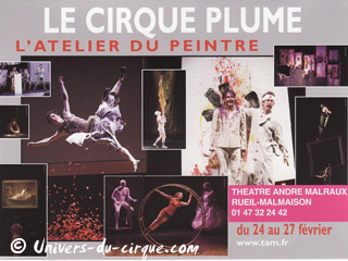 Hauts-de-Seine: le Cirque Plume à Rueil-Malmaison du 24 au 27 février 2011