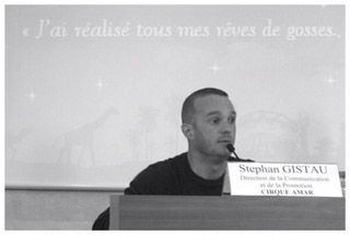 Alpes Maritimes: 1ère conférence sur le métier de manageur dans le milieu du cirque avec Stephan Gistau
