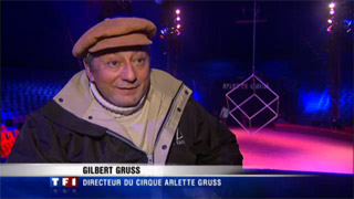 Paris: le Cirque Arlette Gruss au JT de TF1