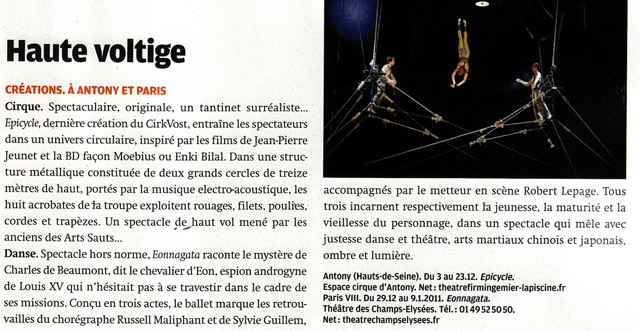 Revue de presse: CirkVost dans TGV Magazine