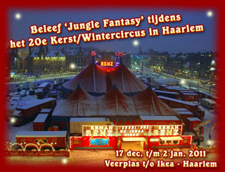 Pays-Bas: le Circus Herman Renz à Haarlem jusqu'au 02 janvier 2011