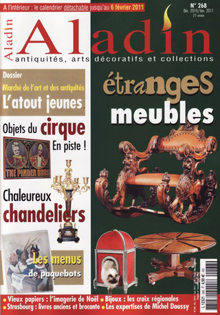 Revue de presse: les collections relatives aux arts du cirque dà l'honneur dans le magazine Aladin
