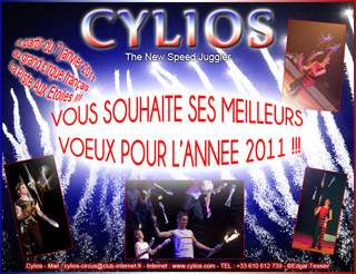 Nouvel an: des cartes de voeux sur le thème du cirque