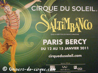 Les principaux spectacles de cirque en région parisienne en janvier 2011