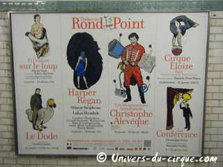 Paris: le Thétre du Rond-Point et le Cirque Eloize s'affichent dans le métro parisien