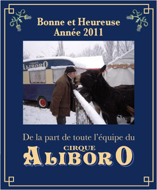 Nouvel an: des cartes de voeux sur le thème du cirque