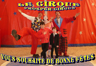 Nouvel an: des cartes de voeux sur le thème du cirque