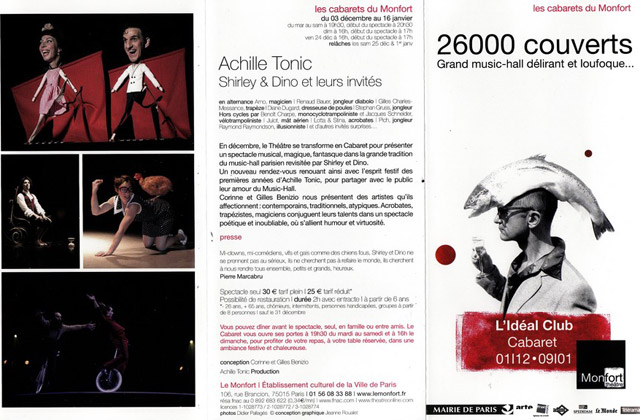 Paris: derniers jours du spectacle de Shirley et Dino à Paris