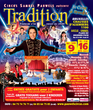 Belgique: le Cirque Samuel Pauwels poursuit ses représentations à Uccle jusqu'au 16 janvier 2011