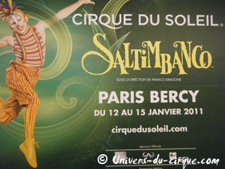 Paris: le Cirque du Soleil à Bercy jusqu'au 16 janvier 2011