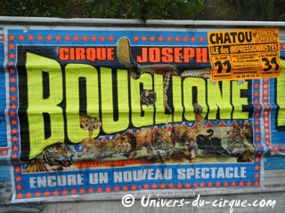 Yvelines: fin du séjour hivernal du Cirque Joseph Bouglione à Chatou le 19 janvier 2011
