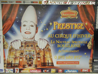 Paris: nouvelle campagne d'affichage du Cirque d'Hiver Bouglione dans le métro de la capitale