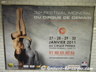 Paris: cirques et spectacles familiaux s'affichent dans le métro de la capitale