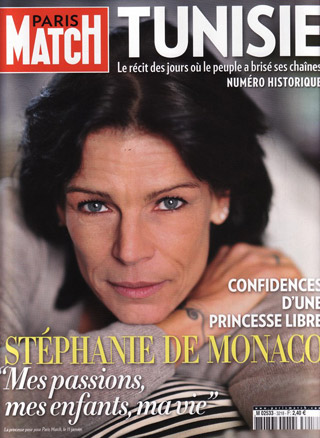 Presse: la Princesse Stéphanie de Monaco en couverture de l'hebdomadaire Paris-Match