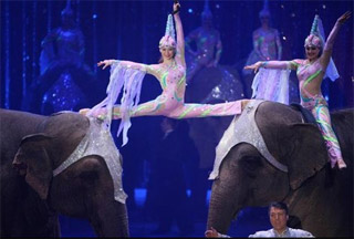 Monaco: instants de la soirée d'ouverture du 35 Festival International du Cirque de Monte-Carlo (01)