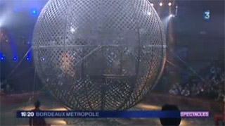 Gironde: la Troupe Globe Of Speed du Cirque Arlette Gruss à l'honneur sur France 3 Bordeaux Métropole