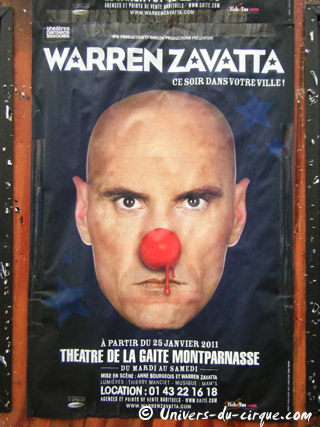 Paris: Warren Zavatta au Thétre de la Gaîté-Montparnasse du 25 janvier au 04 juin 2011