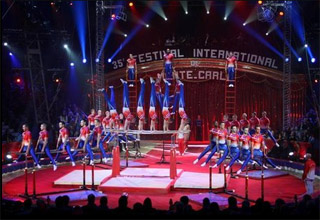 Monaco: instants de la soirée d'ouverture du 35 Festival International du Cirque de Monte-Carlo (02)
