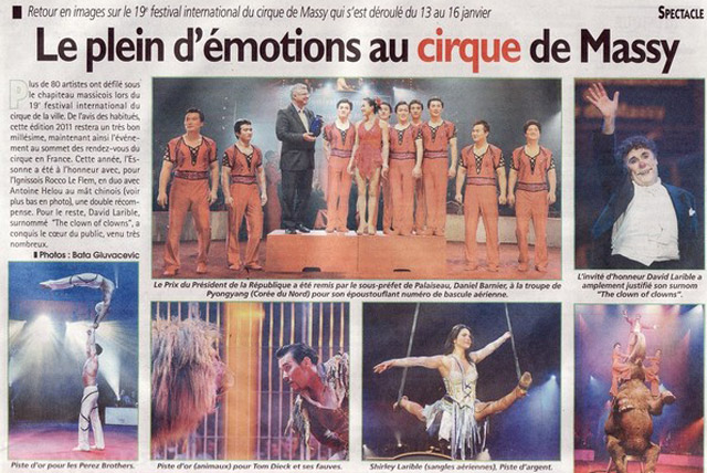 Essonne: retour en images sur le 19 Festival International du Cirque de Massy dans Le Républicain
