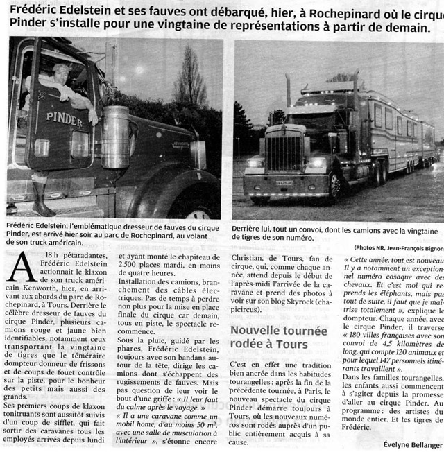 Indre-et-Loire: tous en piste à Tours avec le Cirque Pinder