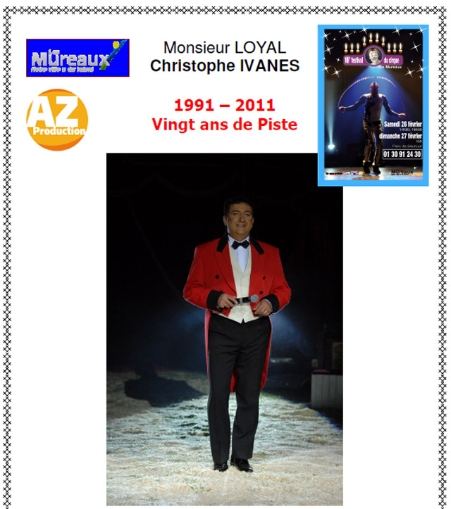 Yvelines: Christophe Ivanès au programme du 10 Festival du Cirque des Mureaux