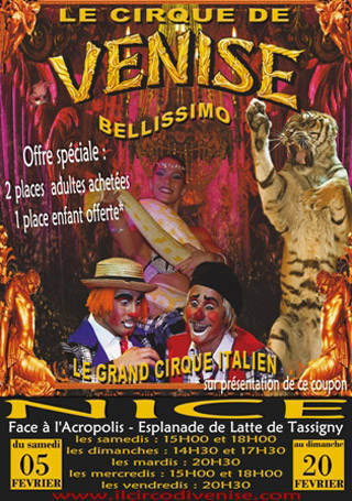 Alpes-Maritimes: le Cirque de Venise démarre sa tournée 2011 à Nice