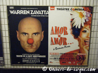 Paris: campagne d'affichage de Warren Zavatta dans le métro parisien