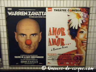 Paris: campagne d'affichage de Warren Zavatta dans le métro parisien