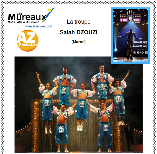 Yvelines: la Troupe Salah Dzouzi au programme du 10 Festival du Cirque des Mureaux