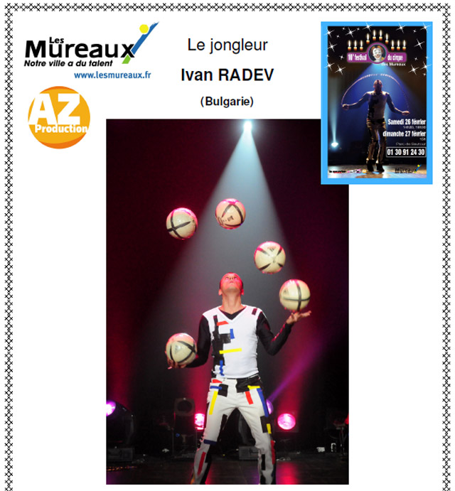 Yvelines: Ivan Radev au programme du 10 Festival du Cirque des Mureaux