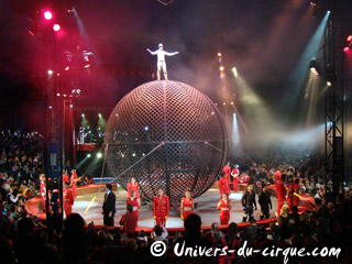 Itinéraire du Cirque Arlette Gruss au cours du premier semestre 2011