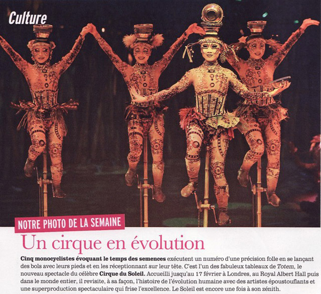 Grande-Bretagne: le Cirque du Soleil présente son nouveau spectacle 
