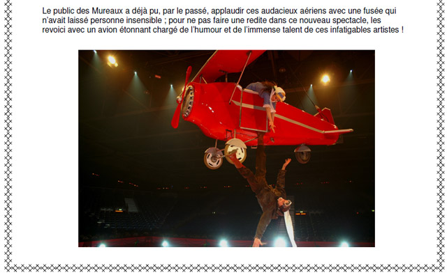 Yvelines: Vicky et Pablo Garcia au programme du 10 Festival du Cirque des Mureaux
