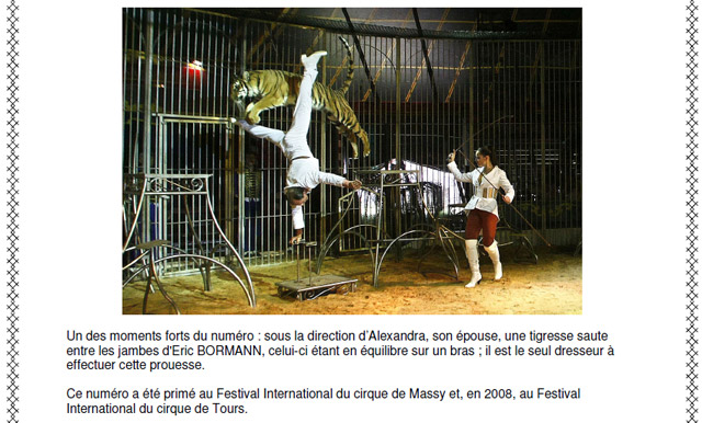 Yvelines: Alexandra et Eric Bormann au programme du 10 Festival du Cirque des Mureaux