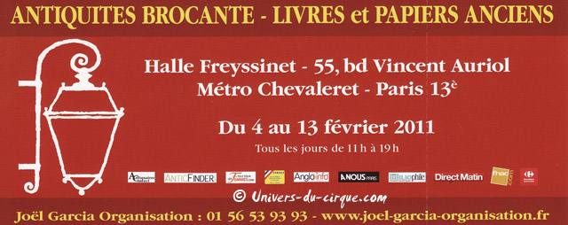Paris: salon des livres et des papiers anciens à la Halle Freyssinet jusqu'au 13 février 2011