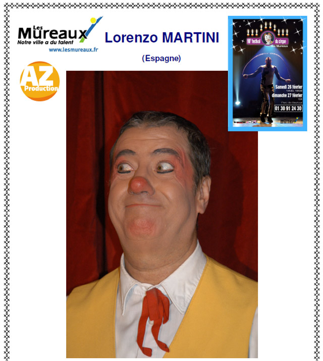 Yvelines: Lorenzo Martini au programme du 10 Festival du Cirque des Mureaux
