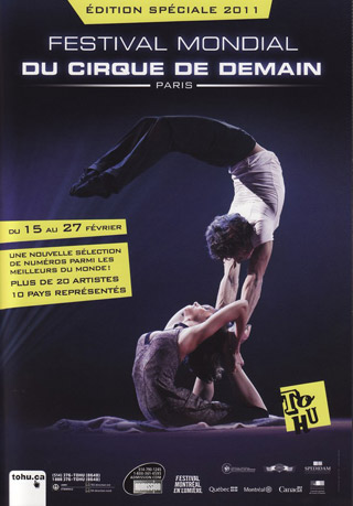 Canada: les artistes du 32 Festival Mondial du Cirque de Demain au Québec du 15 au 27 février 2011