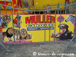 Essonne: derniers jours du Cirque Muller à Chilly-Mazarin