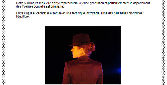 Yvelines: Margot au programme du 10 Festival du Cirque des Mureaux