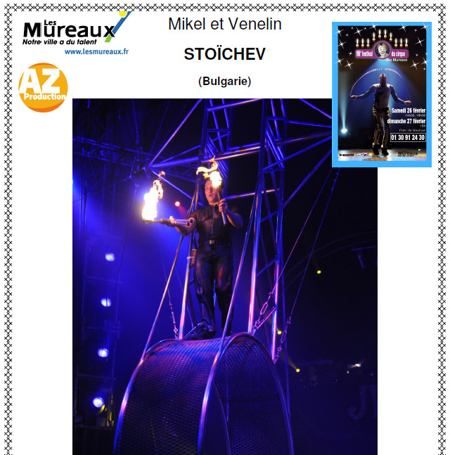 Yvelines: Mikel et Venelin Stochev au programme du 10 Festival du Cirque des Mureaux