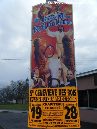 Essonne: le Cirque Joseph Bouglione à Sainte-Geneviève-des-Bois du 19 au 28 février 2011