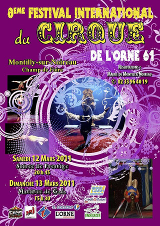 Orne: le 8 Festival du Cirque de l'Orne à Montilly-sur-Noireau