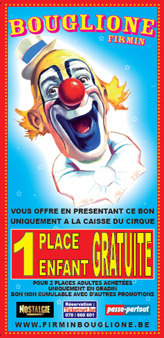 Belgique: le matériel publicitaire du Cirque Firmin Bouglione