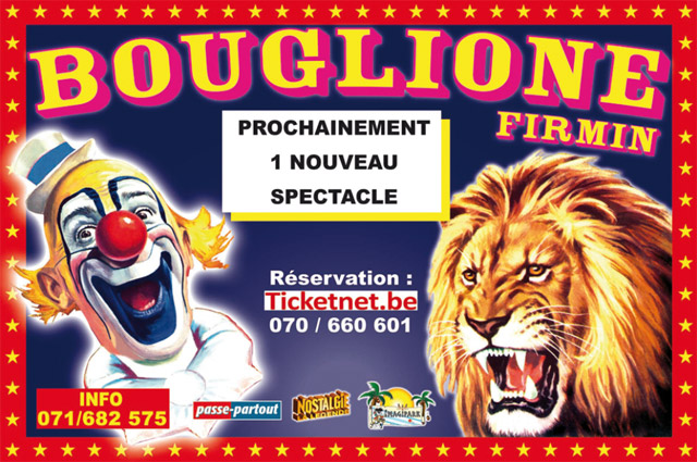 Belgique: le matériel publicitaire du Cirque Firmin Bouglione
