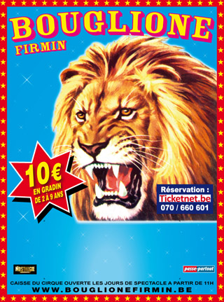 Belgique: le matériel publicitaire du Cirque Firmin Bouglione