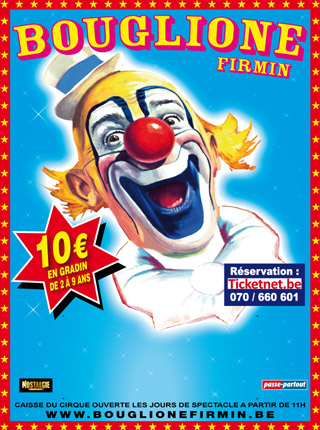 Belgique: le matériel publicitaire du Cirque Firmin Bouglione