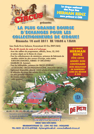 Pays-Bas: grande bourse d'échanges à Oss le 10 avril 2011