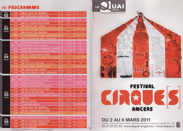 Maine-et-Loire: Festival Cirque(s) à Angers du 02 au 06 mars 2011