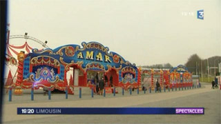 Haute-Vienne: le Cirque Amar à Limoges sur France 3 Limousin