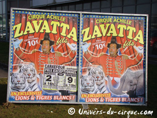 Côte-d'Or: le Cirque Zavatta Fils à Quetigny du 02 au 09 mars 2011